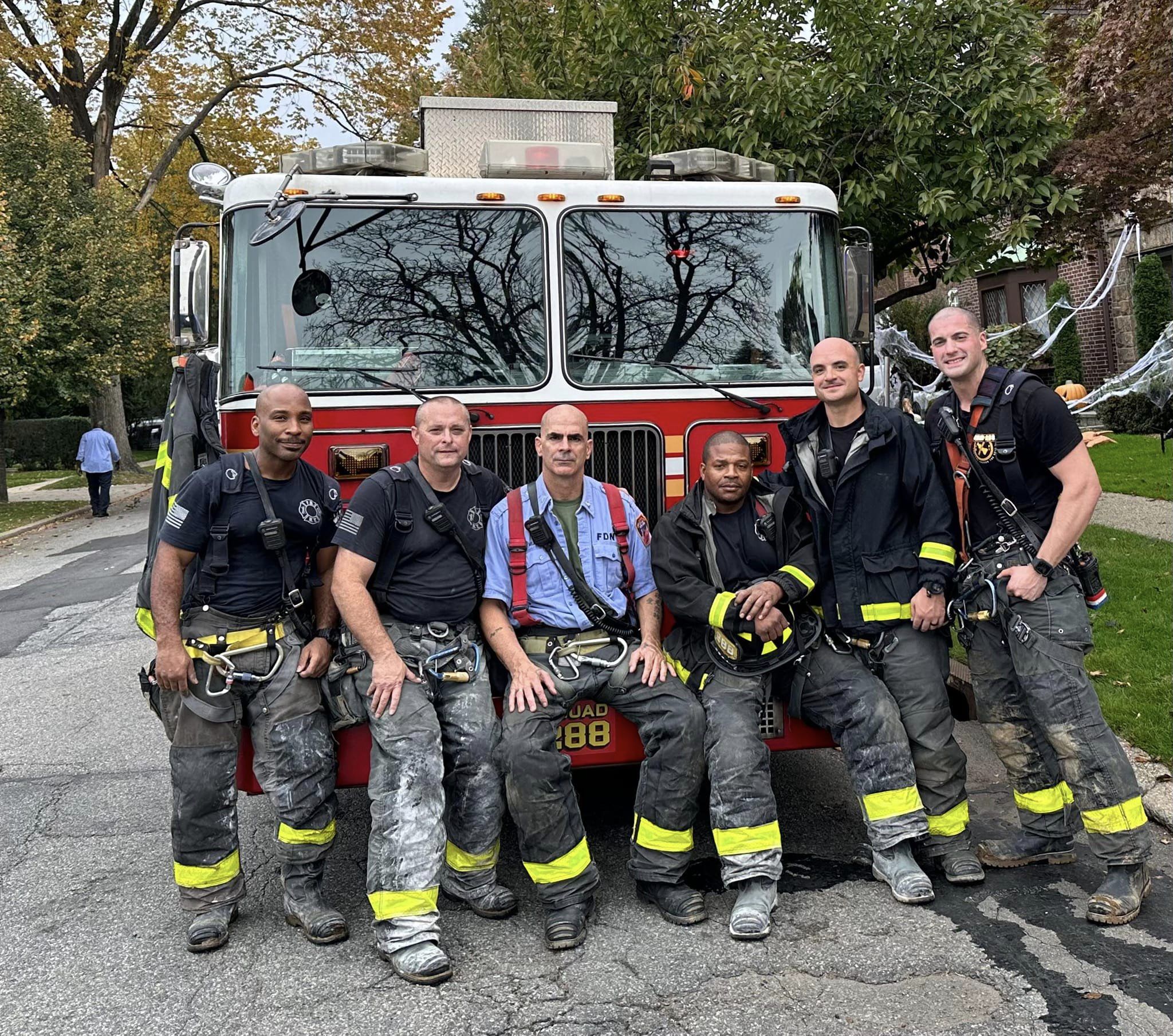 Technical rescue trench training scene associated with Squad 288 operations